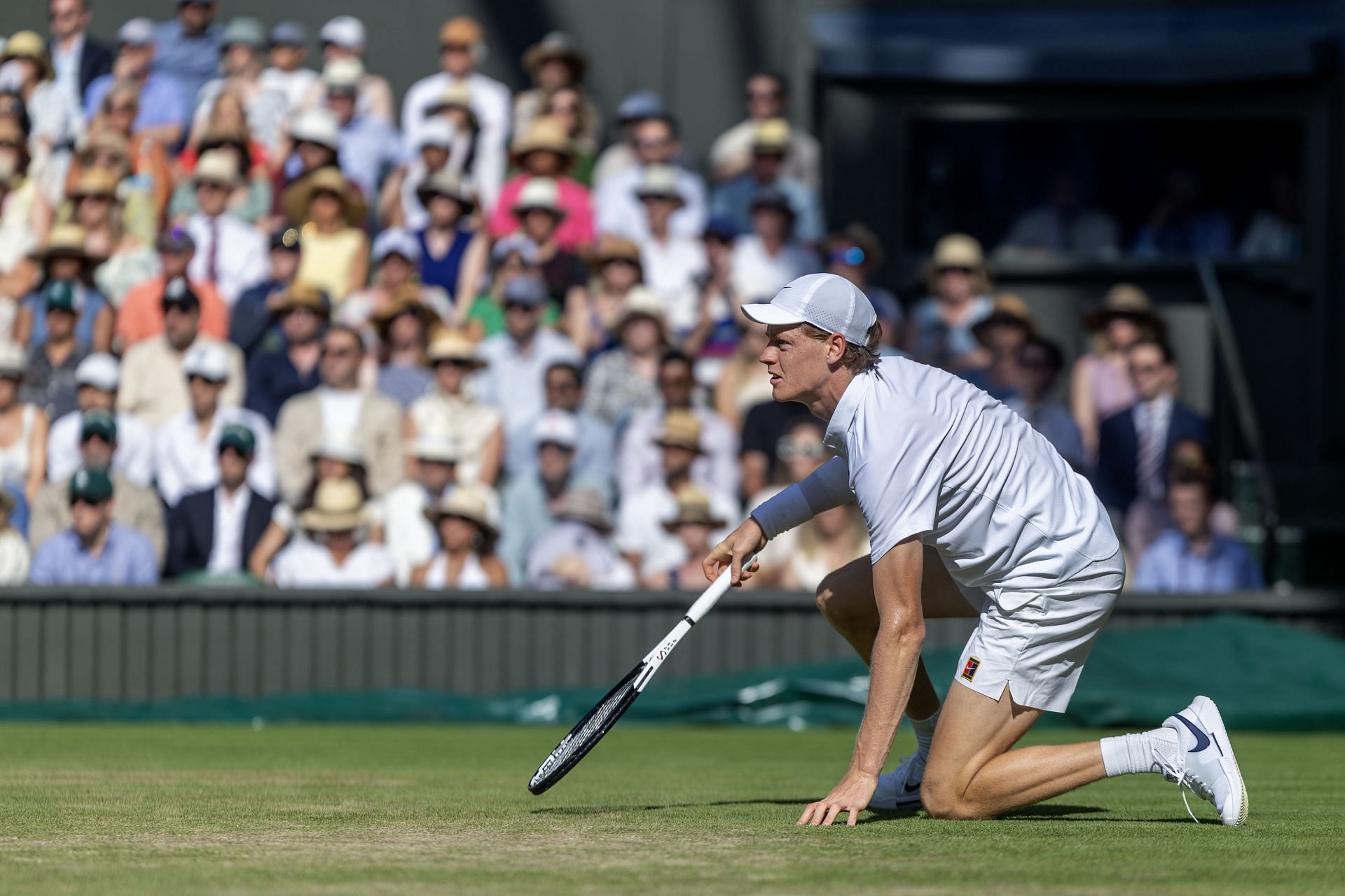 World No. 1 Jannik Sinner at the 2025 Wimbledon Championships. (Source: Getty)